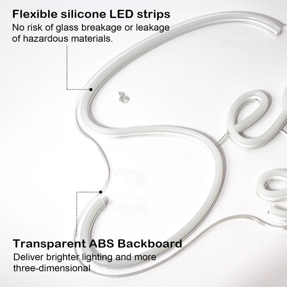 Enseigne néon LED USB 5 V Seek Salon
