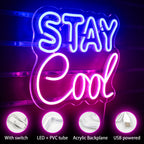 Enseigne néon LED USB 5 V Stay Cool