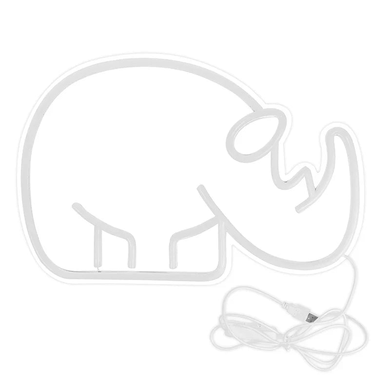 Rhino 5V USB LED neon sign