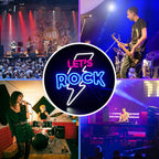 Enseigne néon LED USB 5 V Let's Rock
