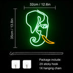 Enseigne néon LED USB 5 V Éléphant