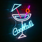 Cocktails 5V USB LED neon sign