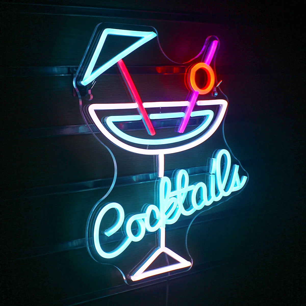Cocktails 5V USB LED neon sign