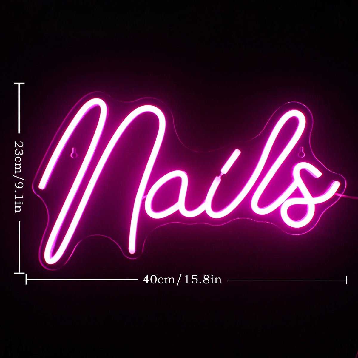 Enseigne néon LED USB 5 V Nails