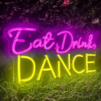 Eat Drink Dance 5V USB LED neon sign