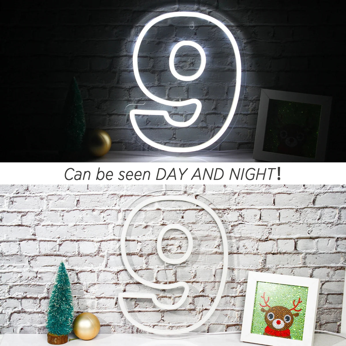 Birthday 0–9 Digital Numbers 5V USB LED neon sign