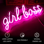 Girl Boss 5V USB LED neon sign