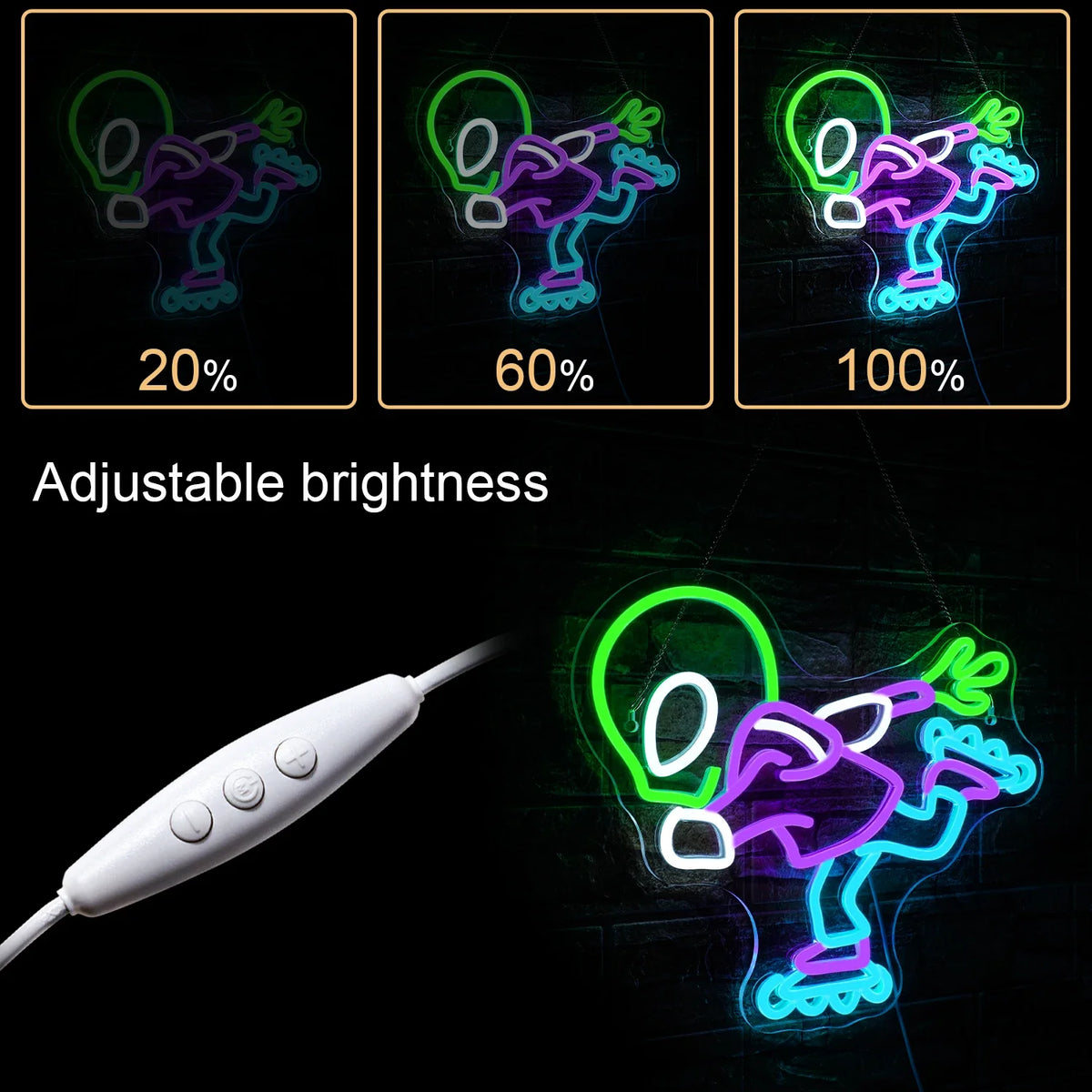 Alien 5V USB LED neon sign