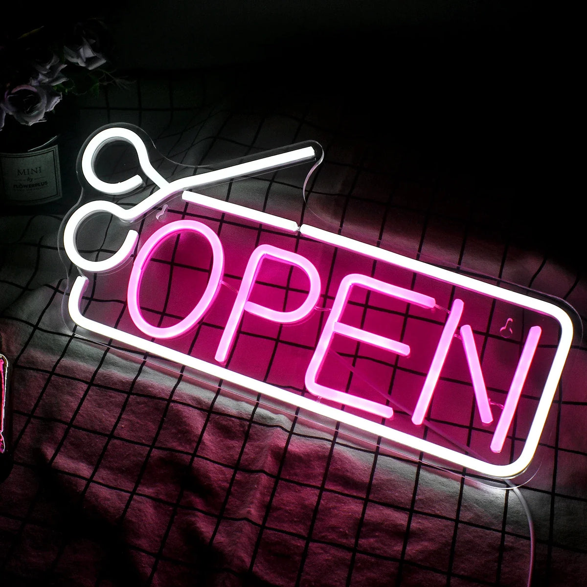Hair Salon Open 5V USB LED neon sign