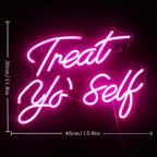Treat Yo' Self 5V USB LED neon sign