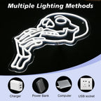 Skull 5V USB LED neon sign