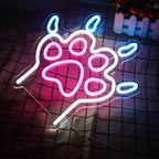 Dog Paw 5V USB LED neon sign