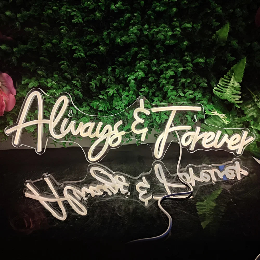 Always Forever 5V USB LED neon sign