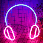 Headphones 5V USB LED neon sign