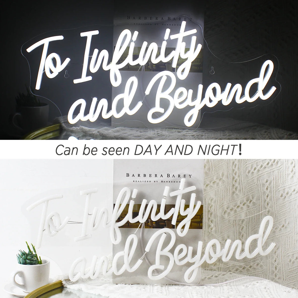 To Infinity and Beyond 5V USB LED neon sign