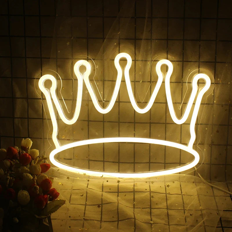 Crown 5V USB LED neon sign