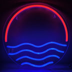 Sunset & Sea 5V USB LED neon sign