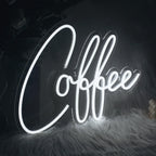 Coffee 5V USB LED neon sign – White