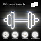 Enseigne néon LED USB 5 V Haltère