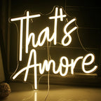 Enseigne néon LED USB 5 V That's Amore — blanc chaud