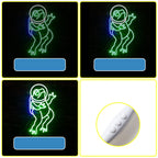 Green Frog 5V USB LED neon sign