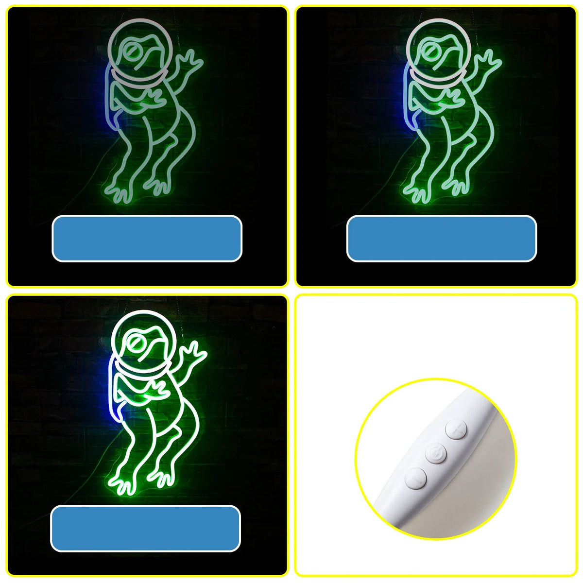 Green Frog 5V USB LED neon sign