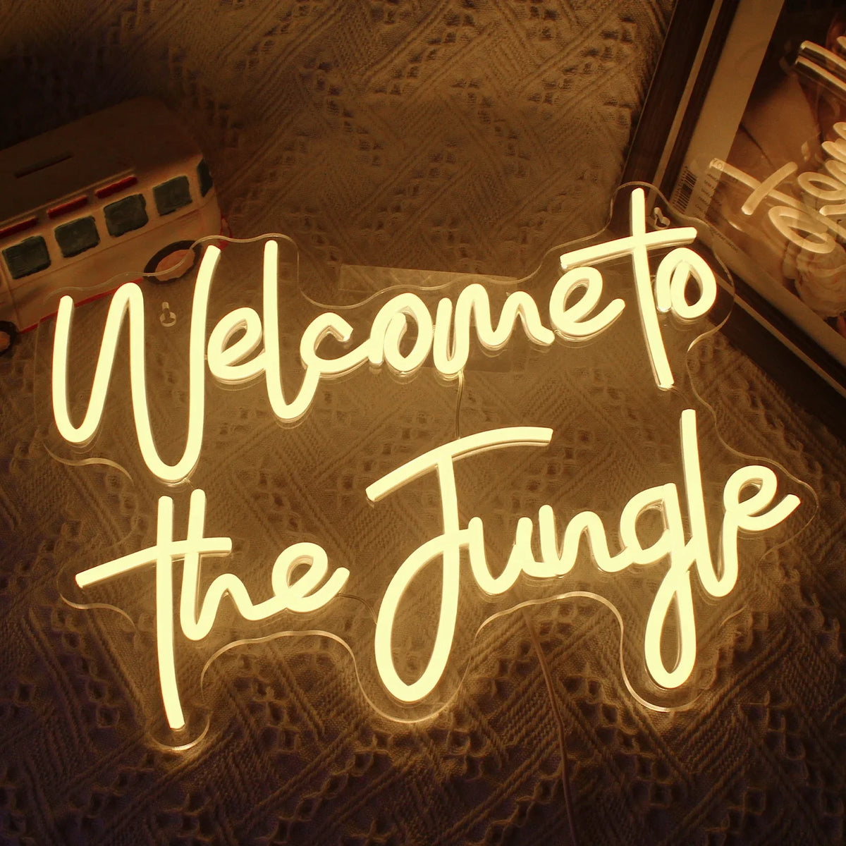Enseigne néon LED USB 5 V Welcome to the Jungle