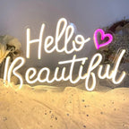 Hello Beautiful 5V USB LED neon sign
