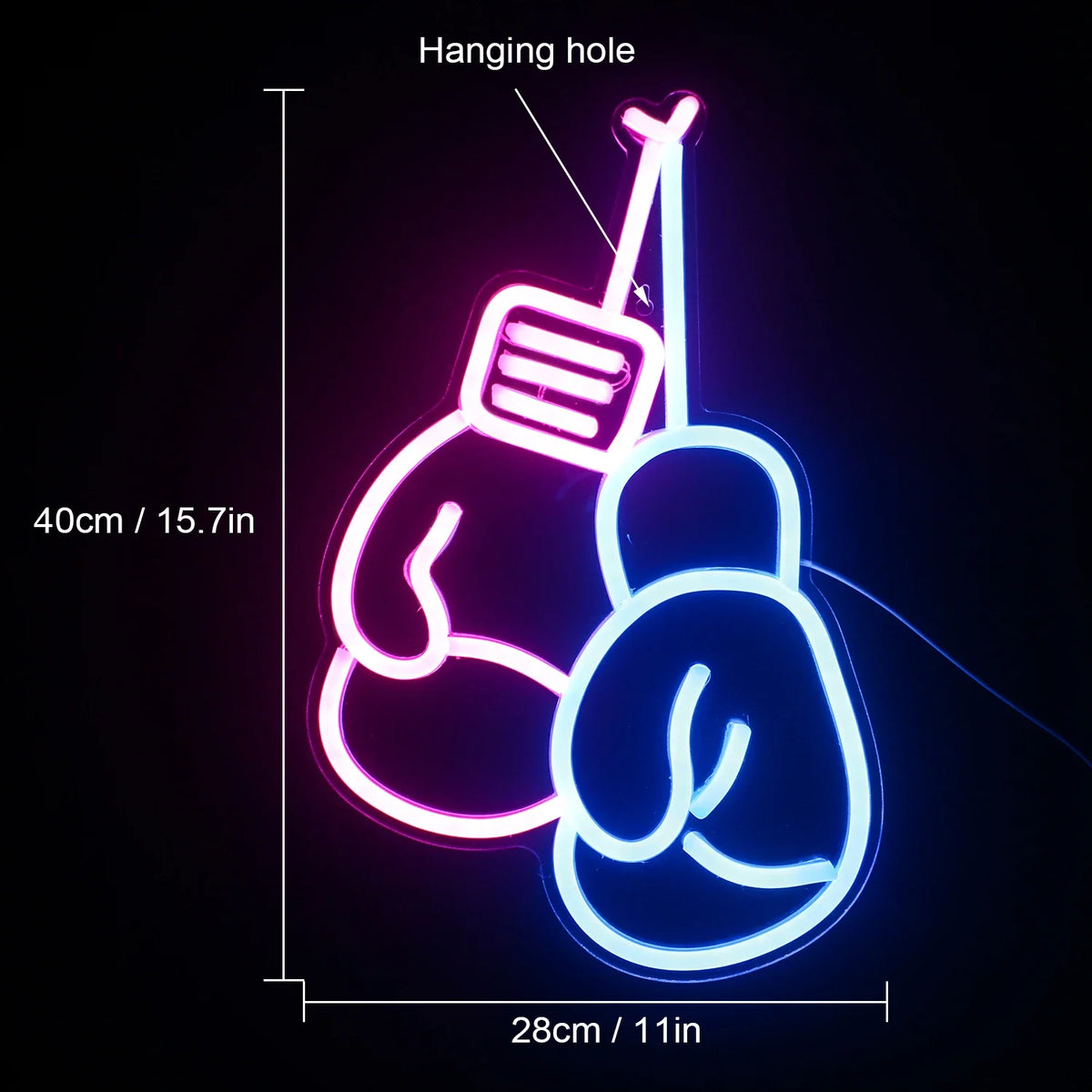 Boxing Gloves 5V USB LED neon sign