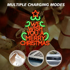 We Wish You A Merry Christmas 5V USB LED neon sign