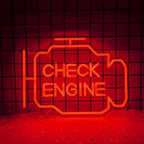 Check Engine 5V USB LED neon sign