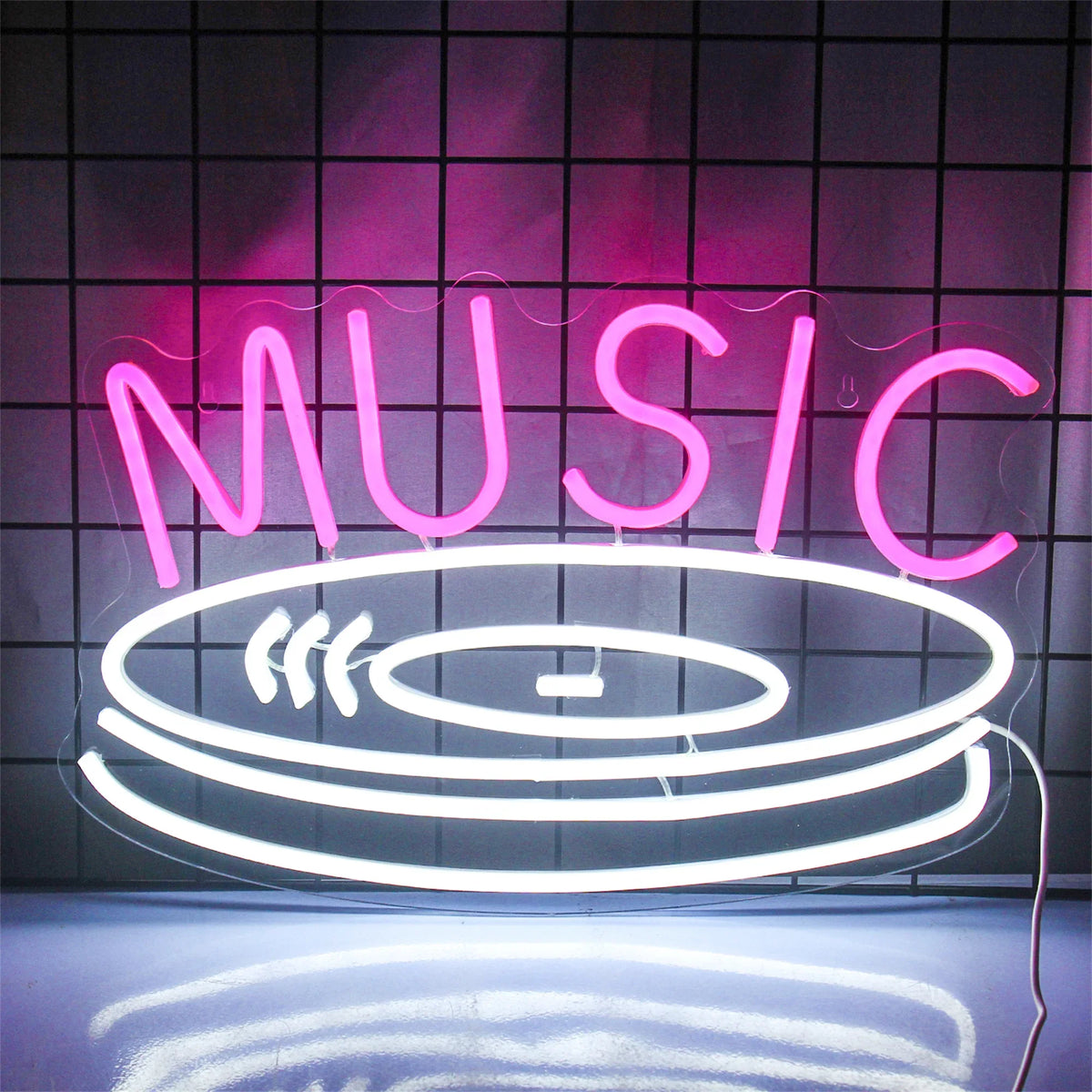 Music Record 5V USB LED neon sign