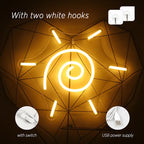 Warm White Sun 5V USB LED neon sign