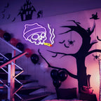 Skull 5V USB LED neon sign