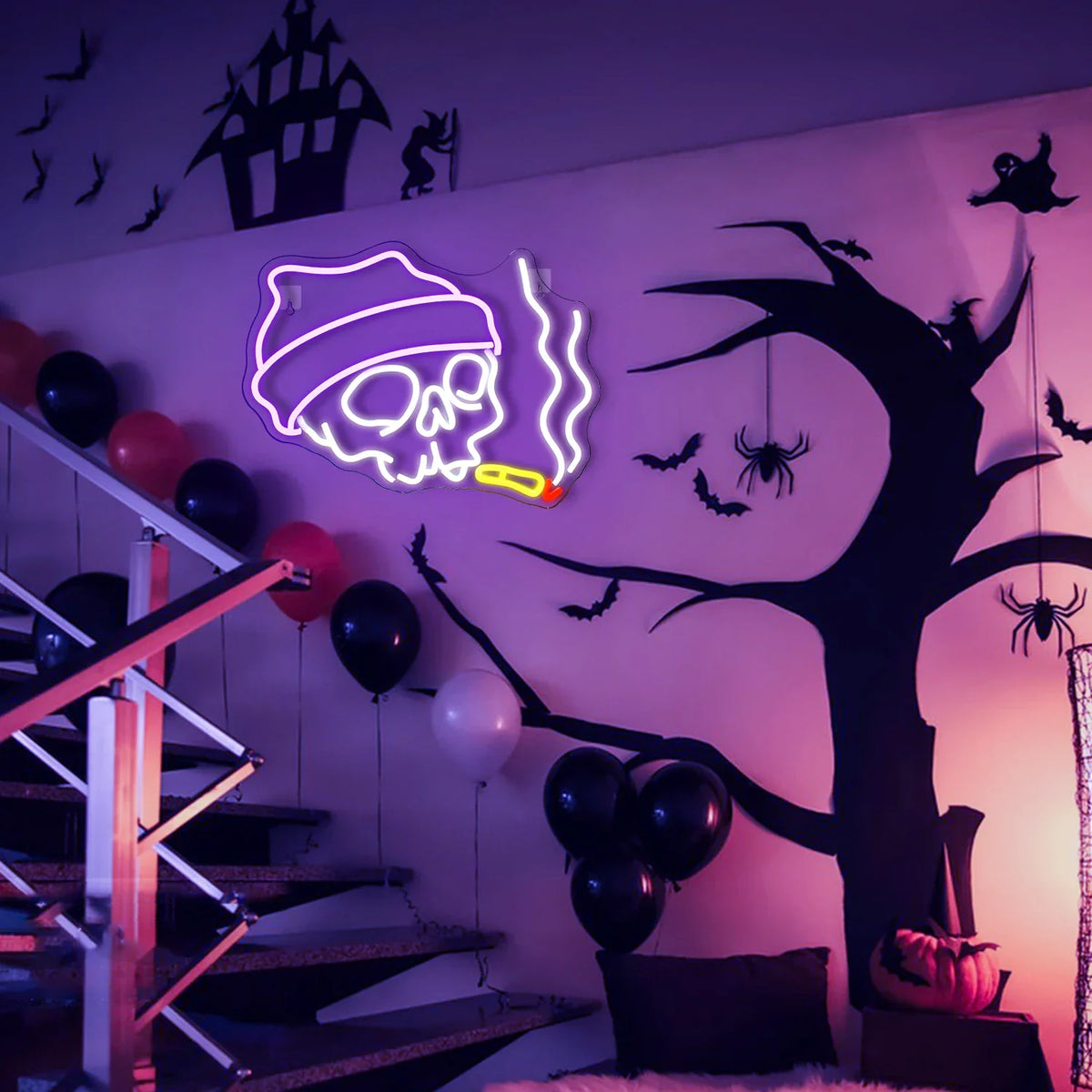 Skull 5V USB LED neon sign