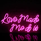 Love Made Me Do It 5V USB LED neon sign – Pink