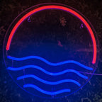 Sunset & Sea 5V USB LED neon sign