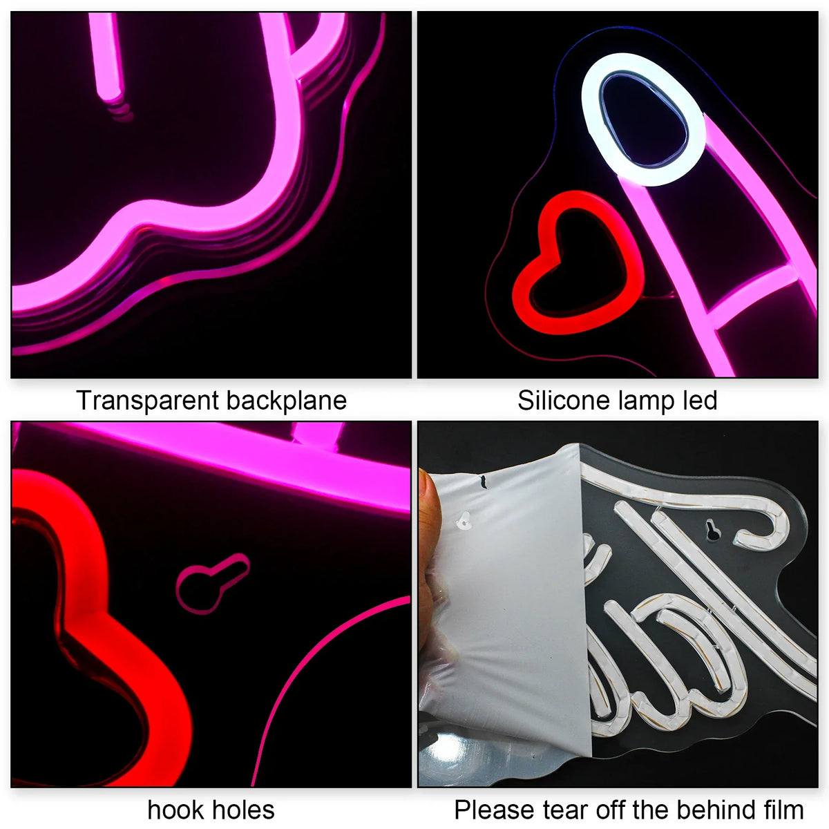 Gesture 5V USB LED neon sign