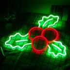 Christmas Holly 5V USB LED neon sign
