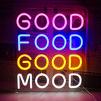 Good Food Good Mood 5V USB LED neon sign – 30-36cm