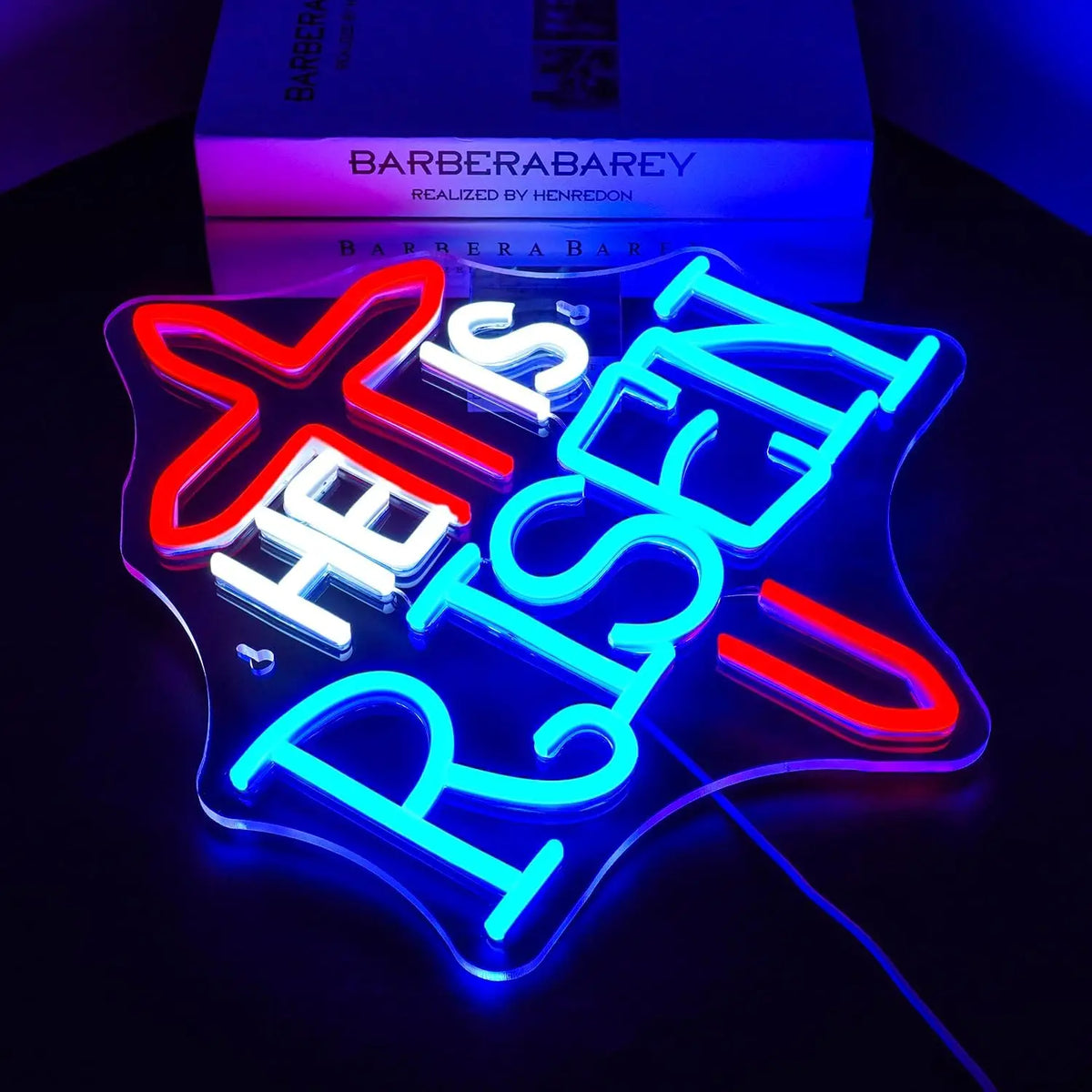 He Is Risen 5V USB LED neon sign