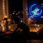 Moon Mushroom 5V USB LED neon sign