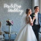 Mr & Mrs Wedding 5V USB LED neon sign