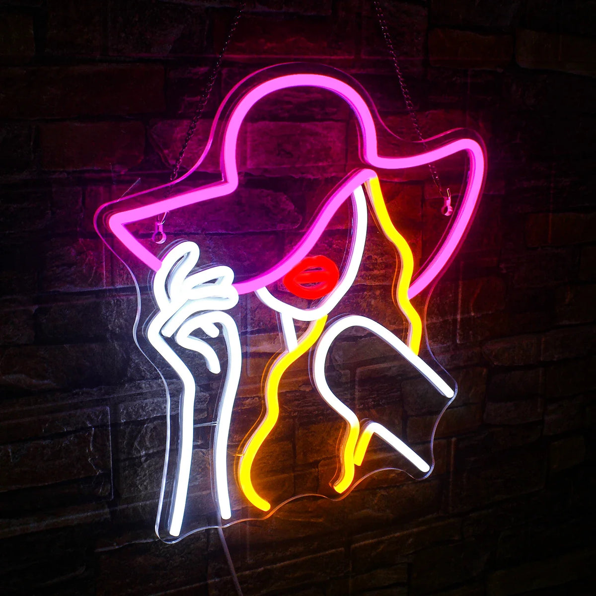 Cowboy Hat 5V USB LED neon sign
