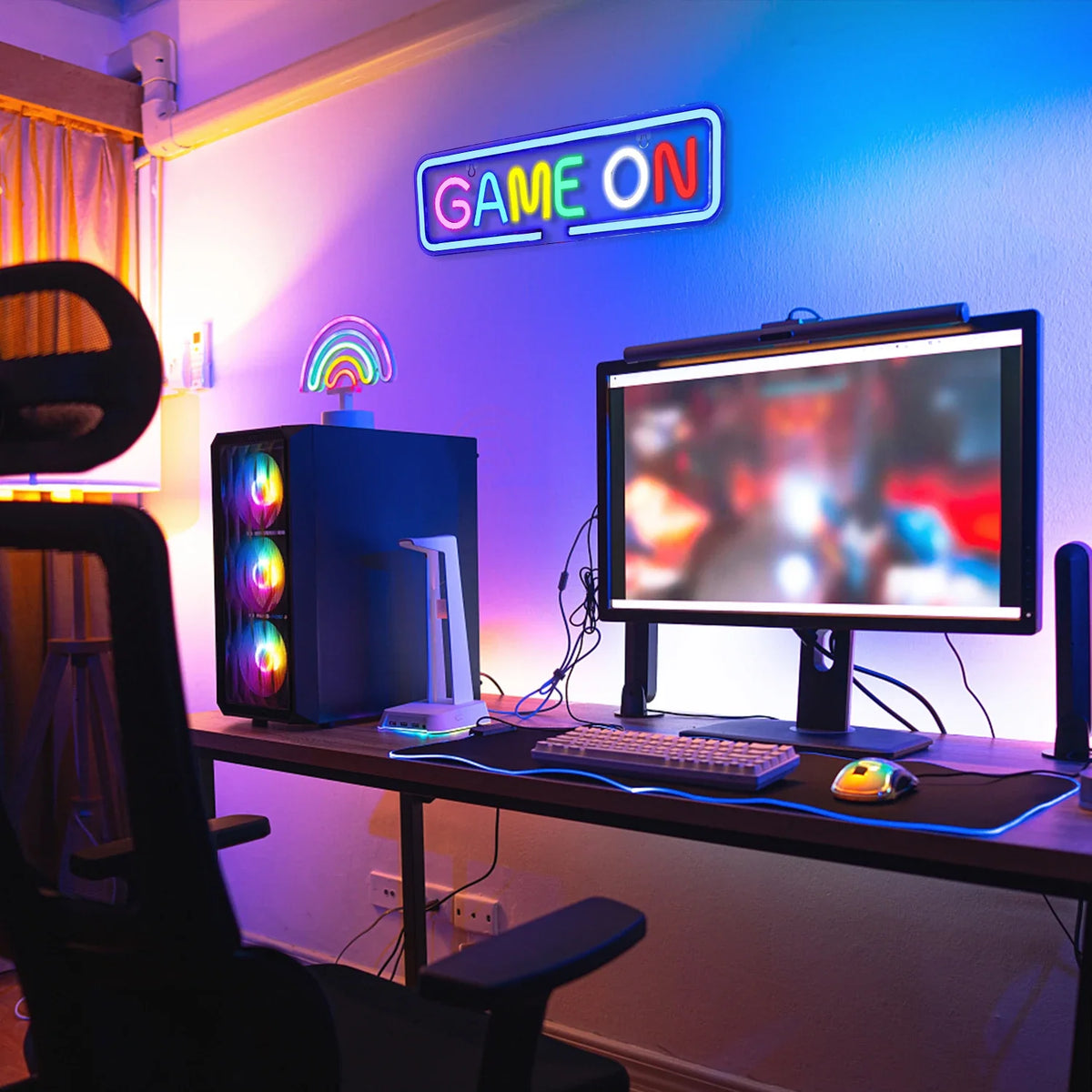 Game On 5V USB LED neon sign
