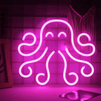 Octopus 5V USB LED neon sign – Pink