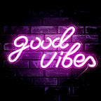 Good Vibes 5V USB LED neon sign – Pink