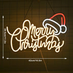 Warm Merry Christmas 5V USB LED neon sign
