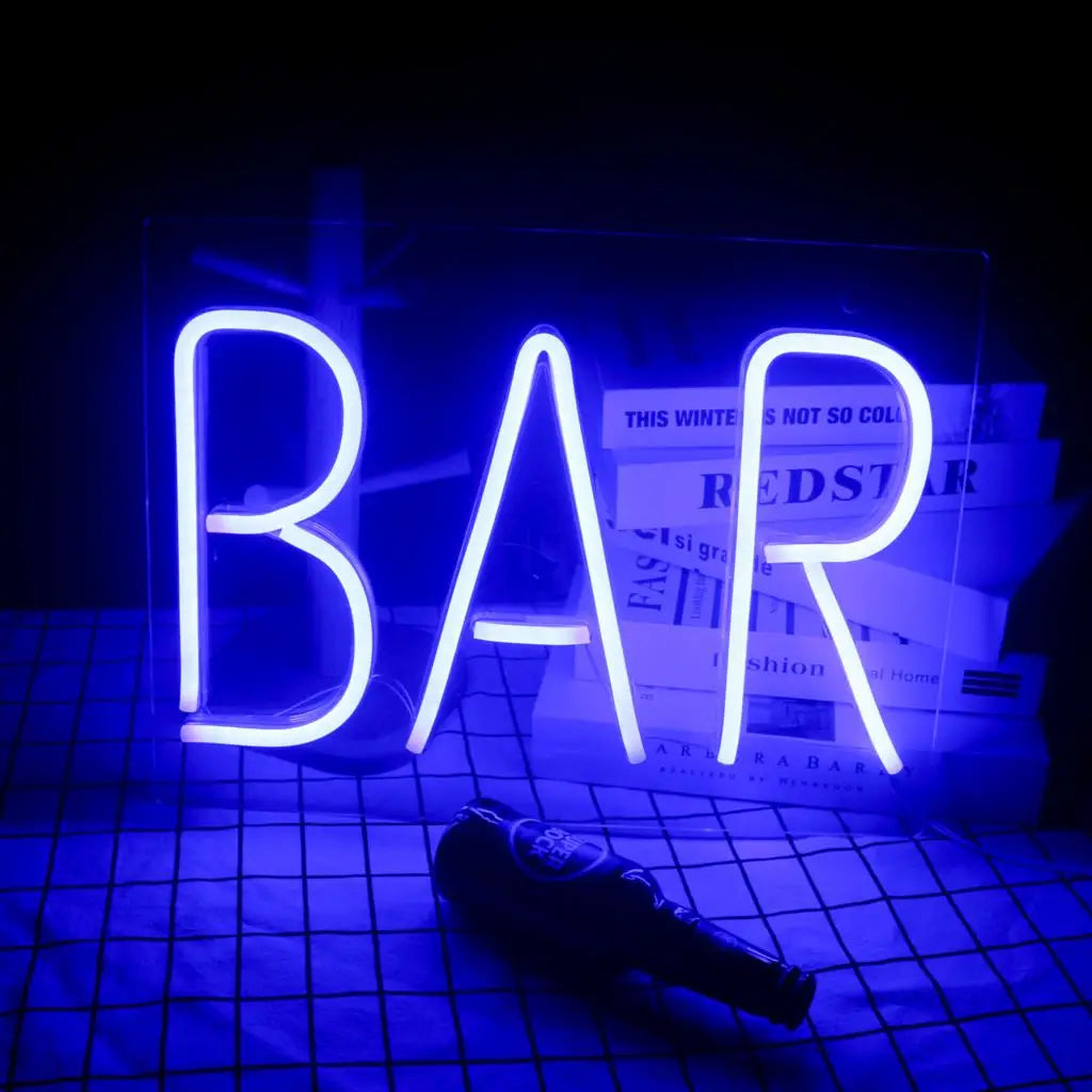 BAR 5V USB LED neon sign – Blue