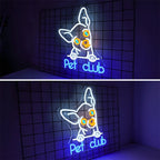 Pet Club 5V USB LED neon sign